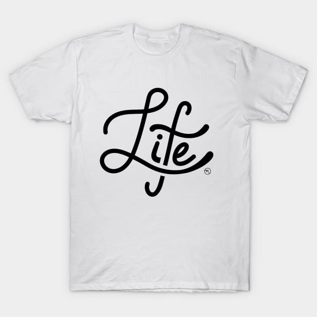 Life - Black T-Shirt by Morg City